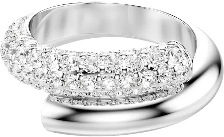 Swarovski Swarovksi Ring 5695936 Dextera met Zilver Kleurige Plating Maat 58 Zilver