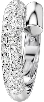 Swarovski Swarovksi Ring 5695936 Dextera met Zilver Kleurige Plating Maat 58 Zilver