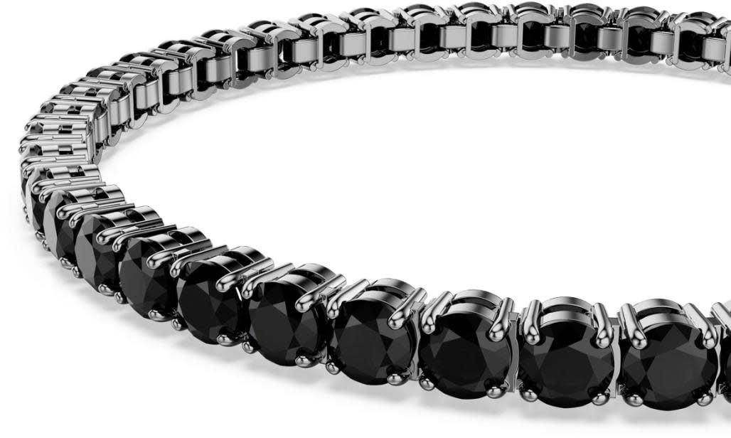 Swarovski Swarovski Armband 5696030 Tennis met Zwarte Coating en Zwart Swarovski Kristallen 17.5cm Divers