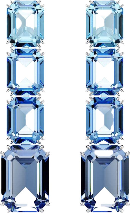 Swarovski Millenia Oorknoppen met Kristal Blauw