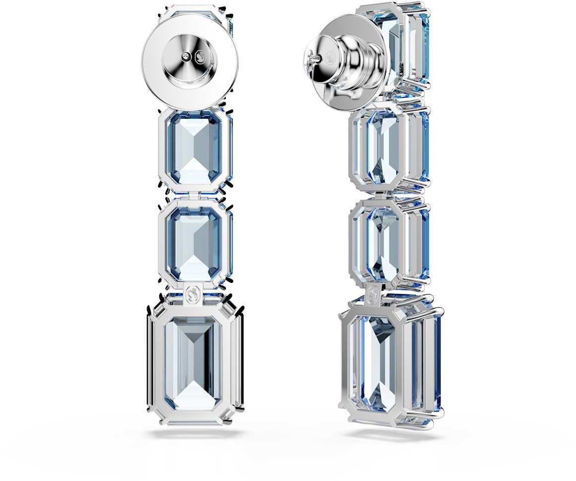 Swarovski Millenia Oorknoppen met Kristal Blauw