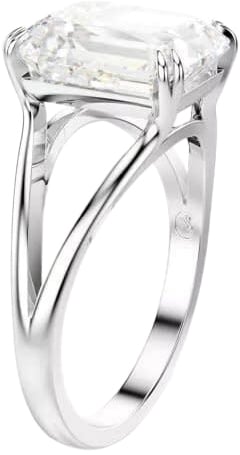 Swarovski Swarovski Ring 5697986 Stilla Met Rechthoekige Kristal Maat 58 Zilver