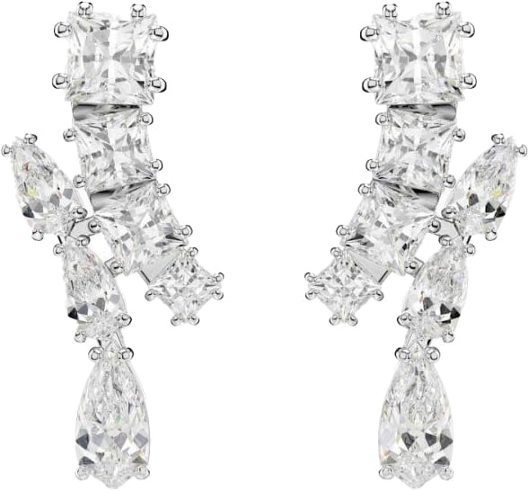 Swarovski Swarovski Oorstekers 5700418 Matrix Zilverkleurige Oorknoppen Zilver