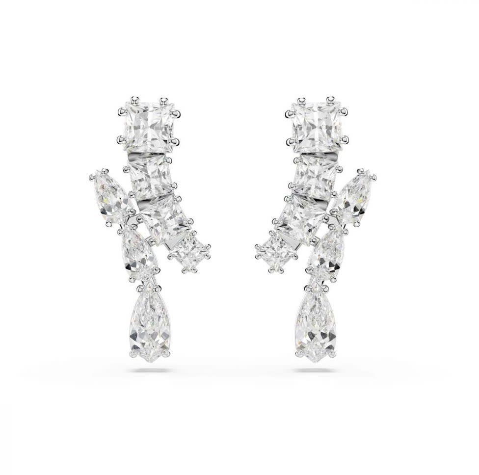 Swarovski Swarovski Oorstekers 5700418 Matrix Zilverkleurige Oorknoppen Zilver