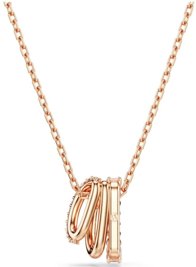Swarovski Collier 5701494 Hyperbola Pendal 3 Banen Rosekleurig Roze