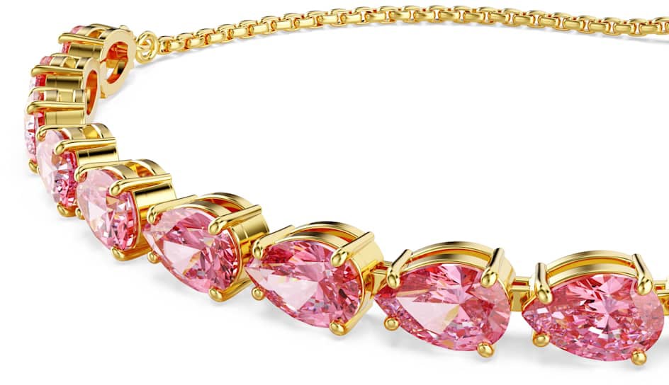 Swarovski Matrix Armband met Kristal Goud