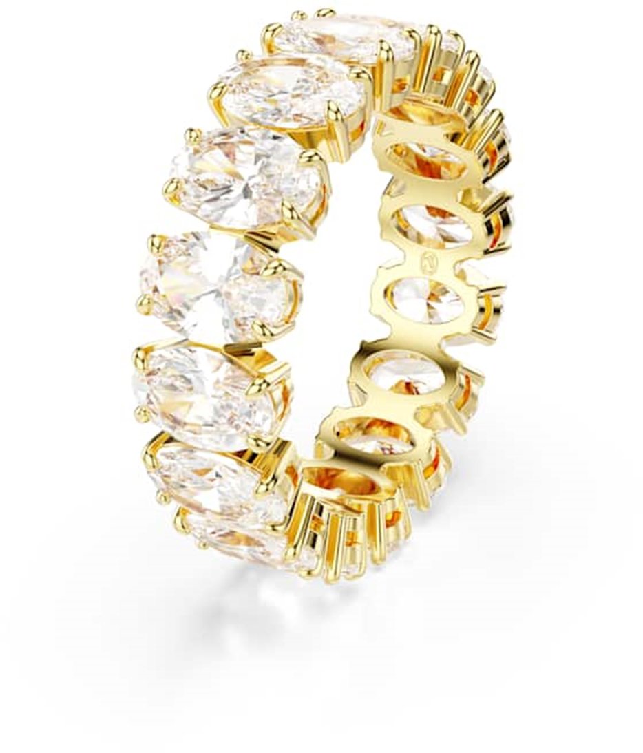 Swarovski Matrix Ring met Kristal Goud