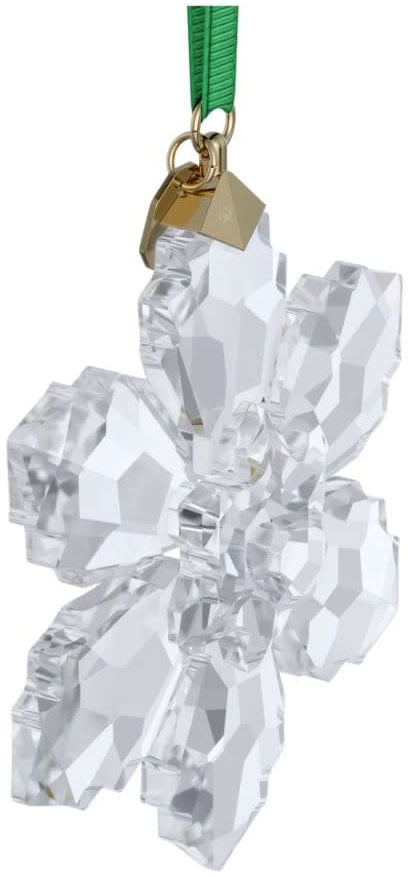 Swarovski Ornament 5718051 Zilverkleurig Kerstornament 2026 met Groen Lint Neutraal