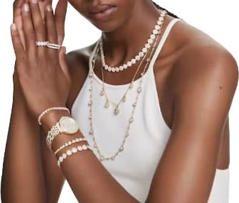 Swarovski Swarovski Collier 5720505 Una Angelic Goudkleurig Tennis 38-41cm Goud