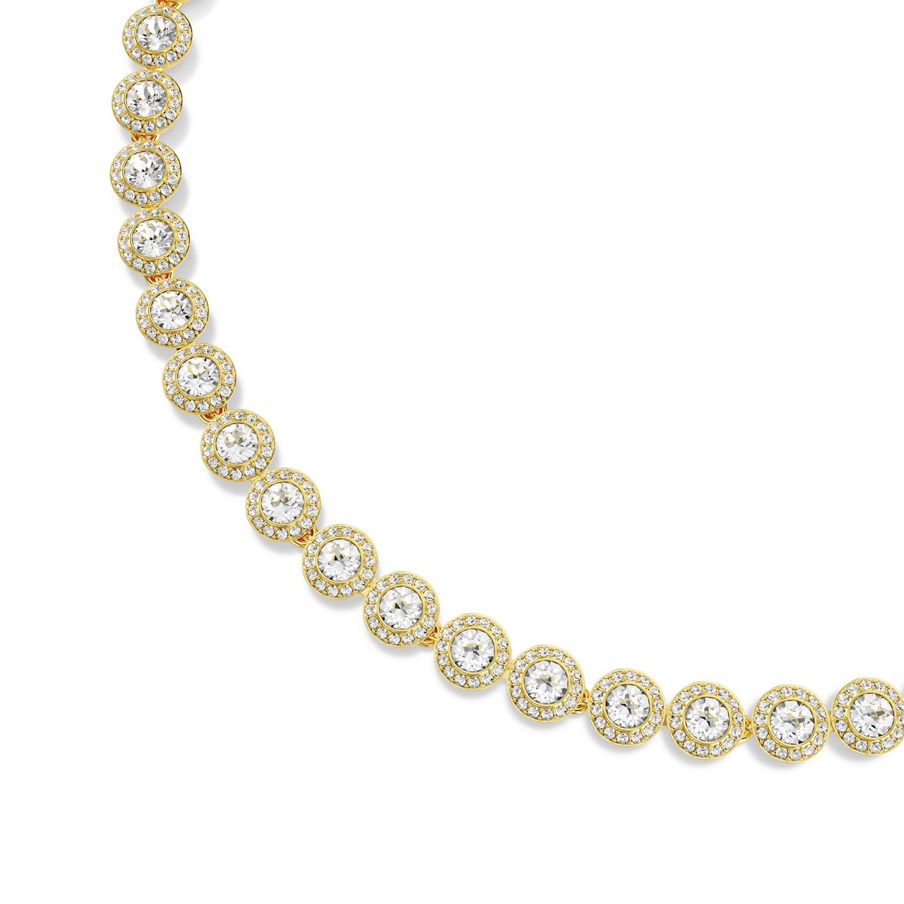 Swarovski Una Ketting met Kristal Goud