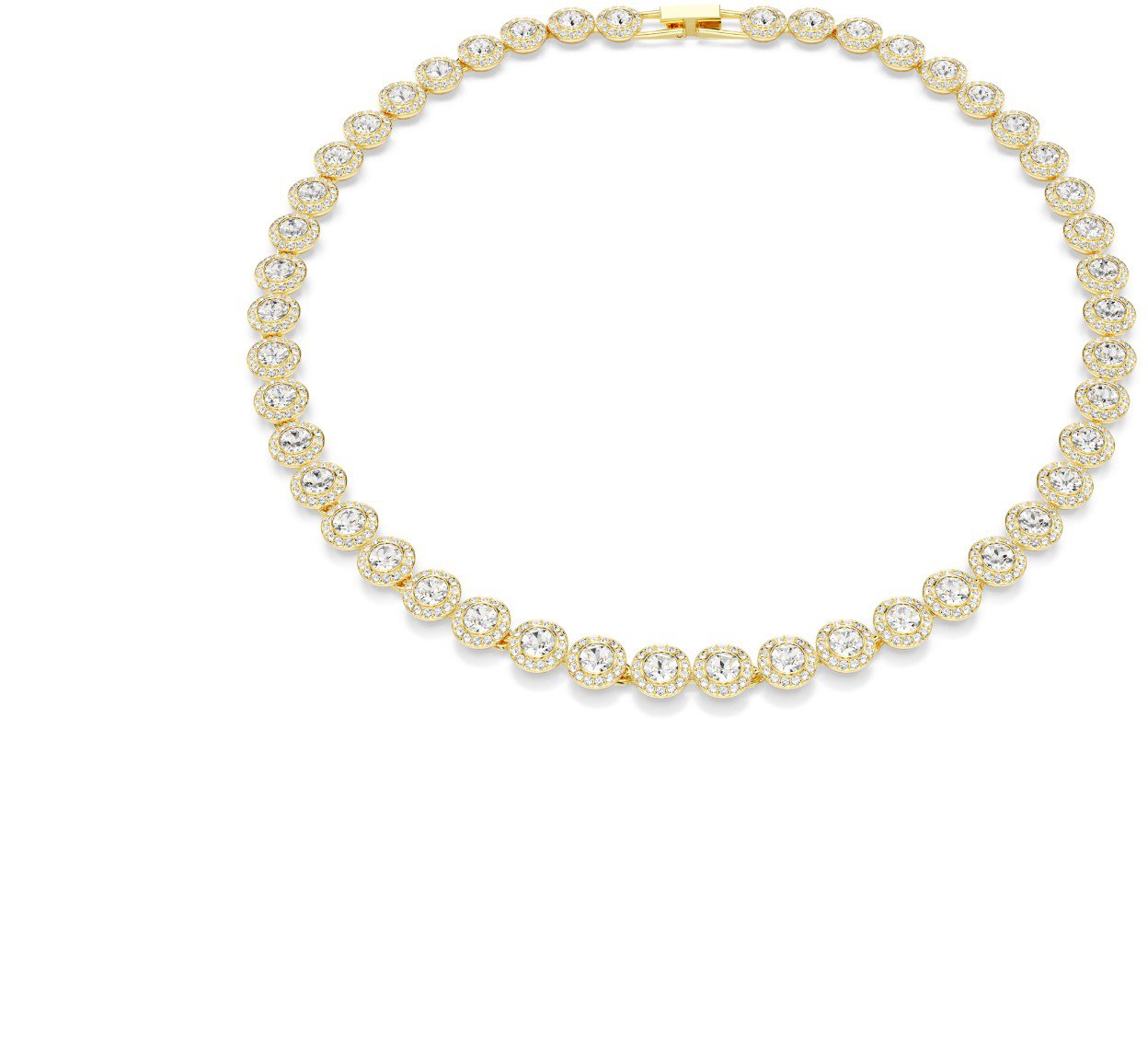 Swarovski Una Ketting met Kristal Goud