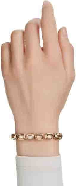 Swarovski Swarovski Armband 5720912 Millenia Goudkleurige Plating Octagon Slijpvorm Caramel Goud