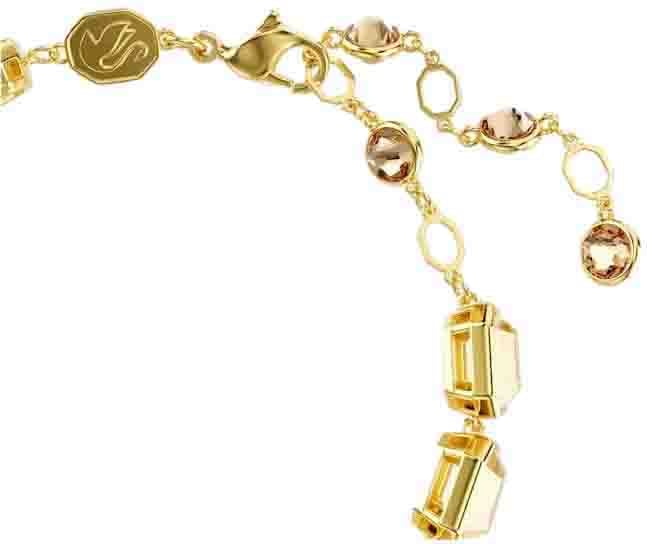 Swarovski Swarovski Armband 5720912 Millenia Goudkleurige Plating Octagon Slijpvorm Caramel Goud