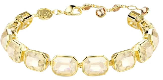 Swarovski Swarovski Armband 5720912 Millenia Goudkleurige Plating Octagon Slijpvorm Caramel Divers