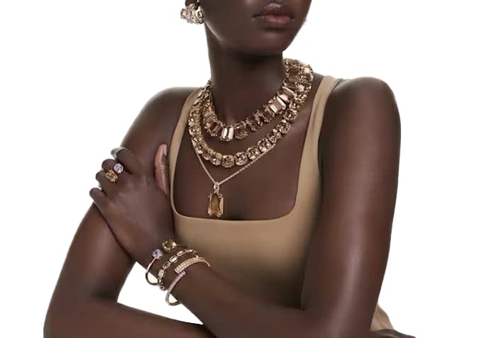 Swarovski Swarovski Armband 5720912 Millenia Goudkleurige Plating Octagon Slijpvorm Caramel Goud