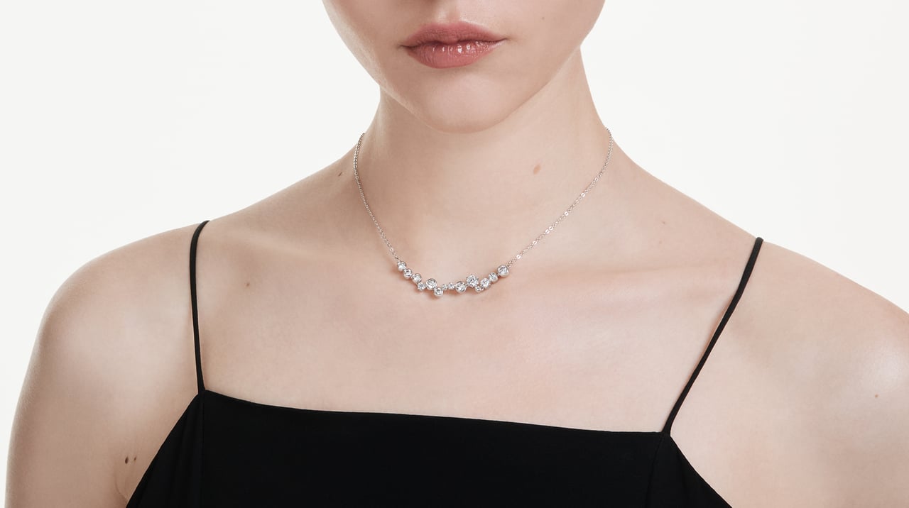 Swarovski Constella Ketting met Kristal Zilver