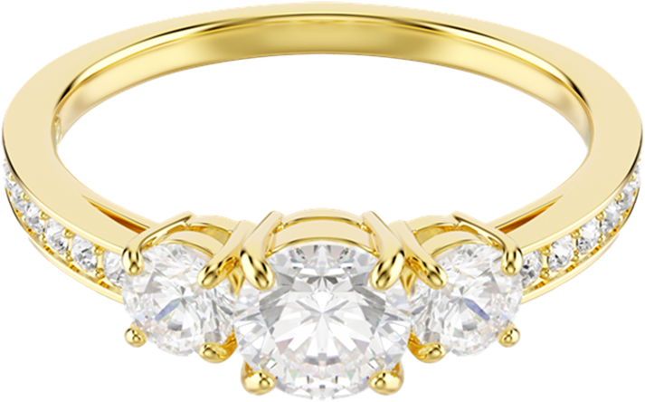 Swarovski Stilla Ring met Kristal Goud