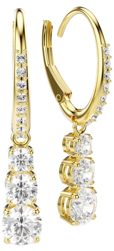 Swarovski Swarovski Oorbellen 5723300 Stilla Trilogie Goudkleurige Plating Divers