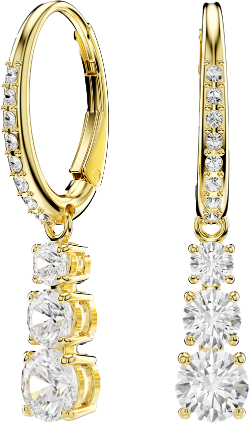 Swarovski Stilla Oorbellen met Kristal Goud