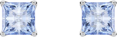 Swarovski Swarovski Oorbellen 5723561 Matrix Zilverkleurig met Blauwe Swarovski Kristallen Zilver