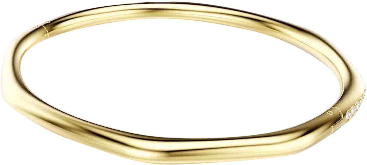 Swarovski Swarovski Armband 5724581 Dextera Goudkleurige Plating Achthoekige Bangle Maat M (17cm) Goud