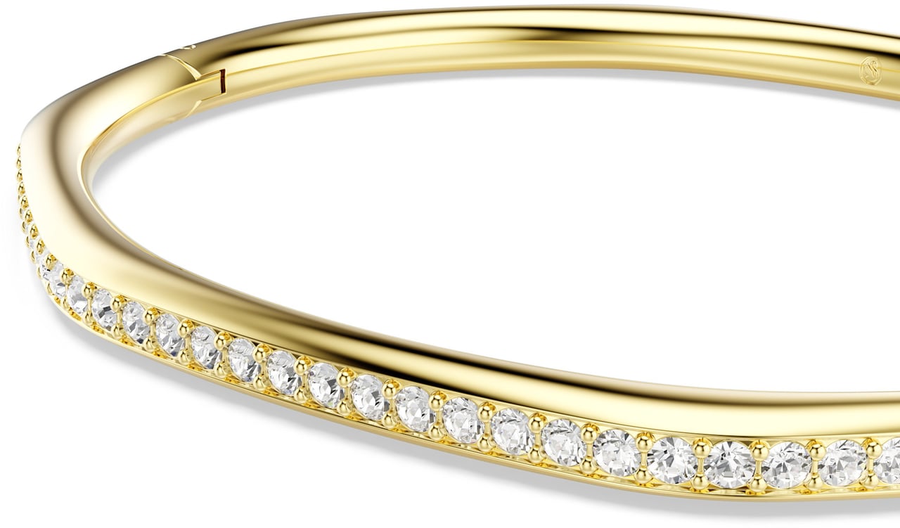 Swarovski Swarovski Armband 5724581 Dextera Goudkleurige Plating Achthoekige Bangle Maat M (17cm) Goud