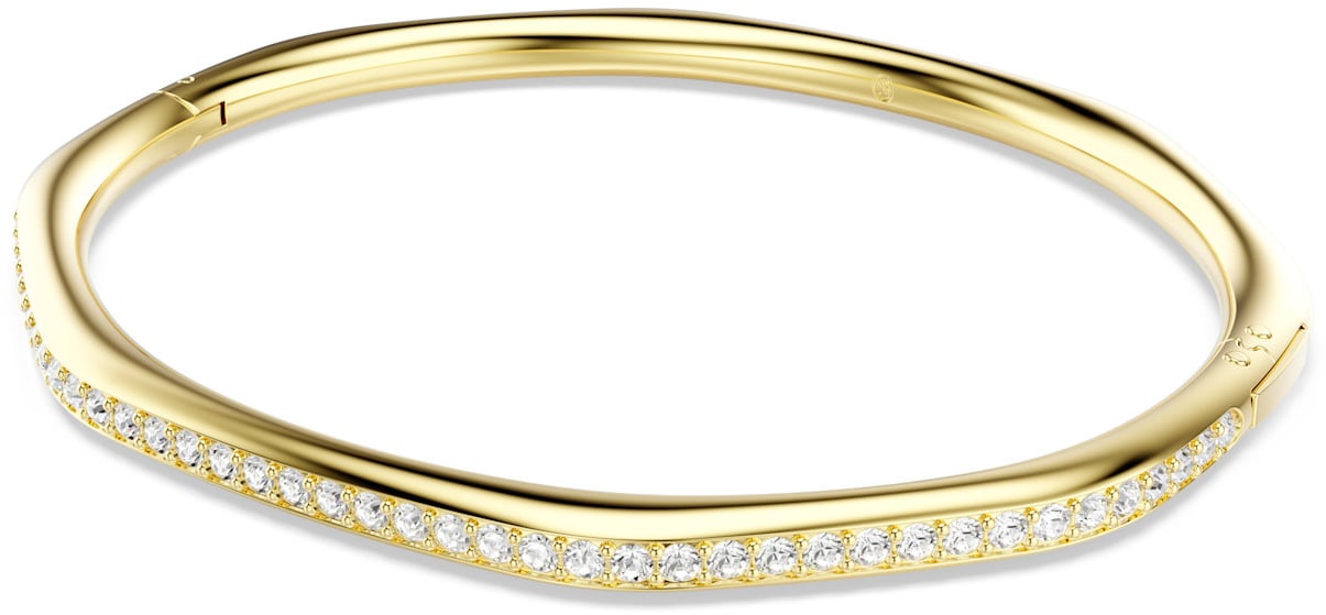 Swarovski Swarovski Armband 5724581 Dextera Goudkleurige Plating Achthoekige Bangle Maat M (17cm) Goud