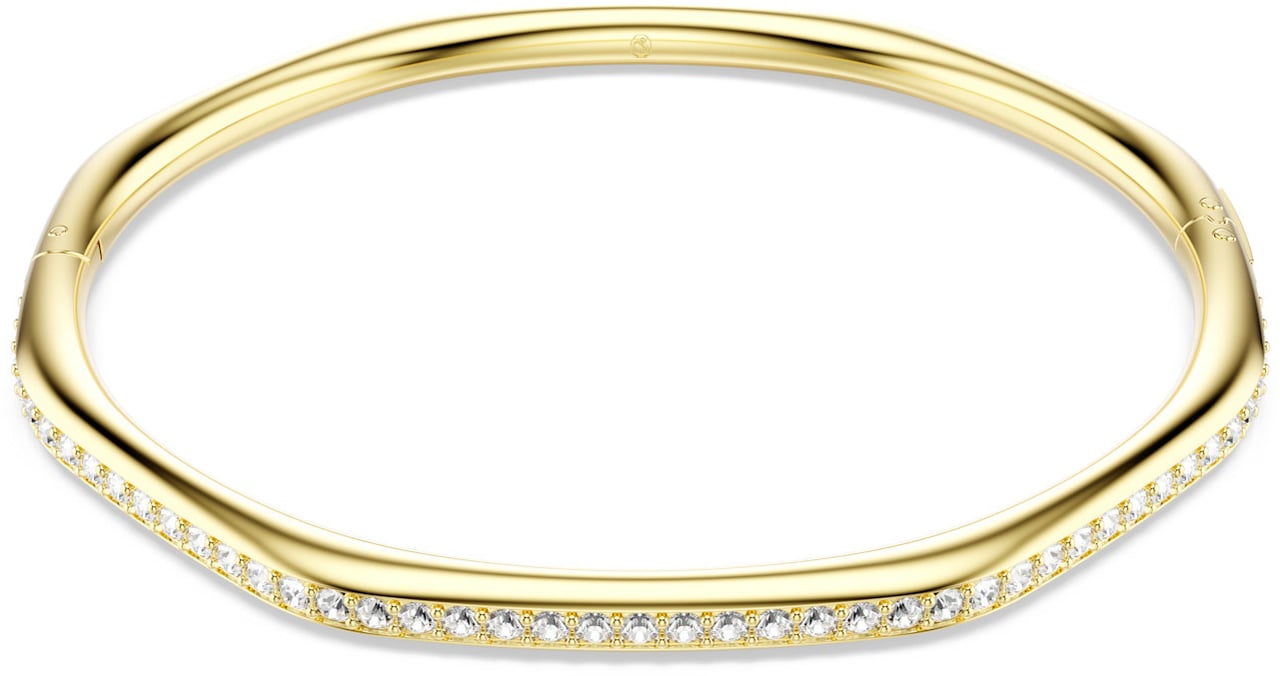 Swarovski Swarovski Armband 5724581 Dextera Goudkleurige Plating Achthoekige Bangle Maat M (17cm) Goud
