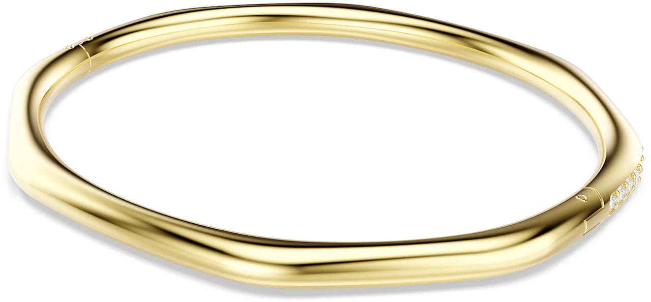 Swarovski Swarovski Armband 5724581 Dextera Goudkleurige Plating Achthoekige Bangle Maat M (17cm) Goud