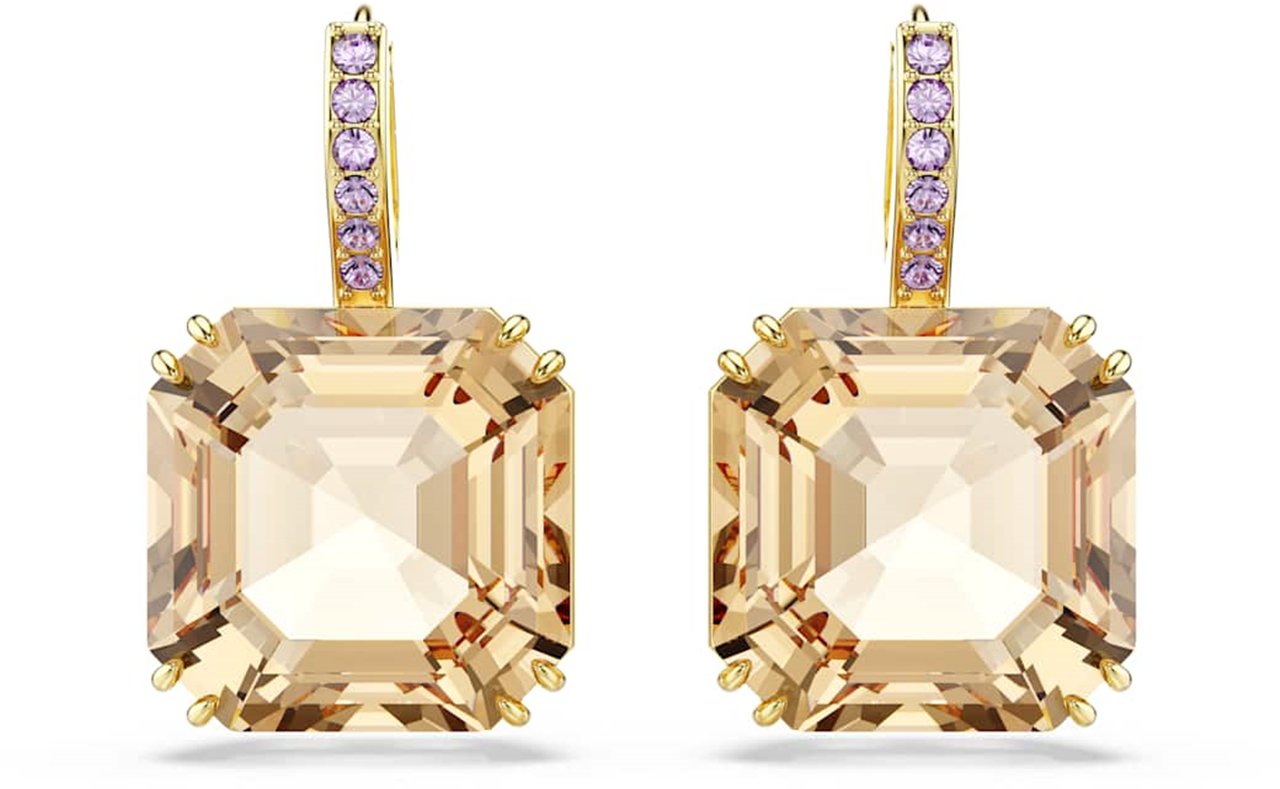 Swarovski Millenia Oorbellen met Kristal Goud