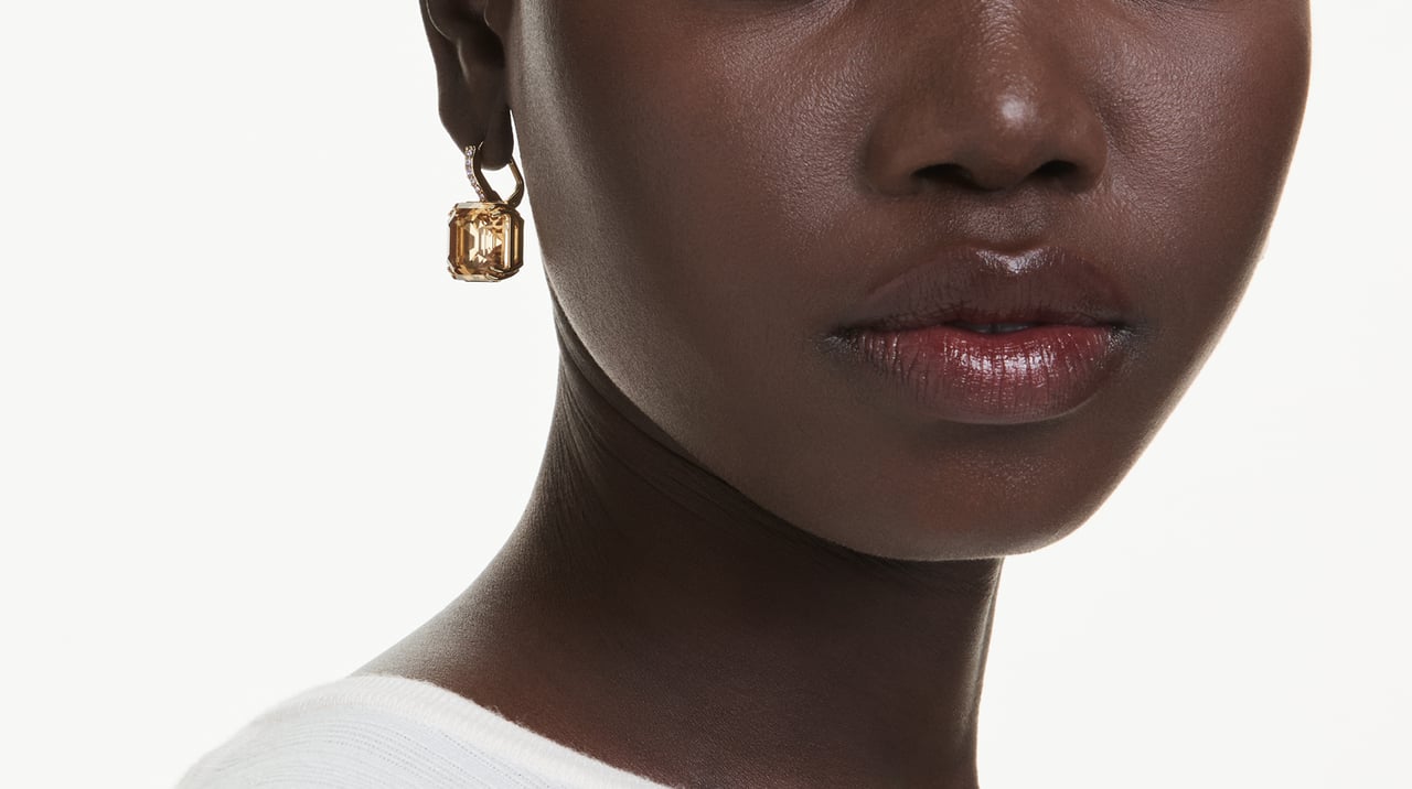 Swarovski Millenia Oorbellen met Kristal Goud