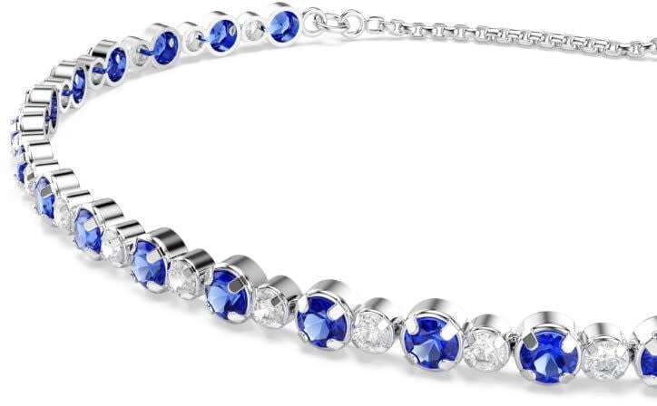 Swarovski Swarovski Armband 5725854 Matrix Tennis Zilverkleurig met Blauwe Stenen 24cm Divers