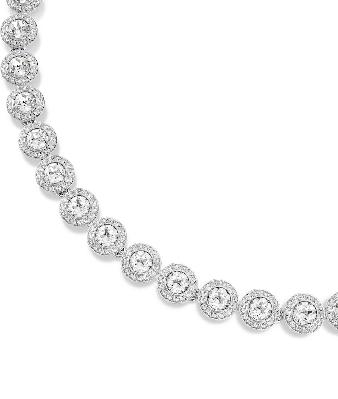 Swarovski Una Ketting met Kristal Zilver