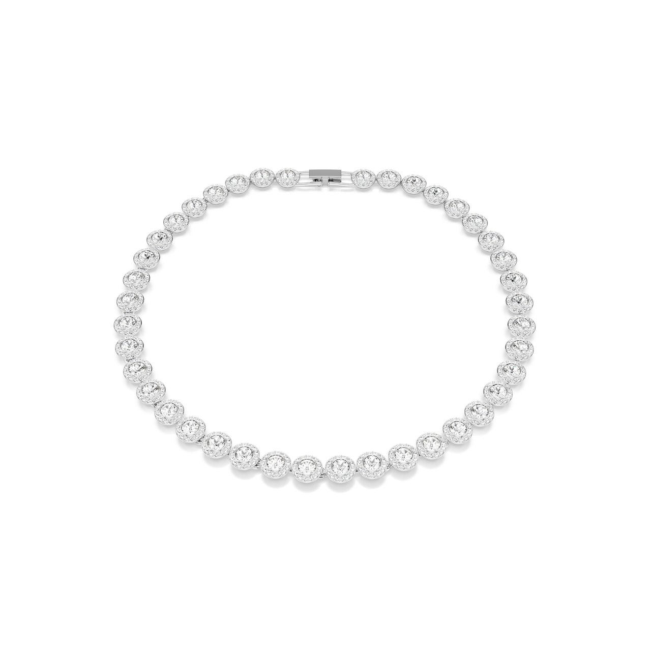 Swarovski Una Ketting met Kristal Zilver