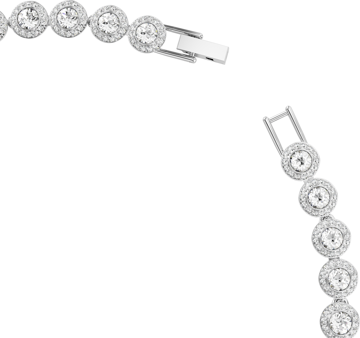 Swarovski Una Ketting met Kristal Zilver