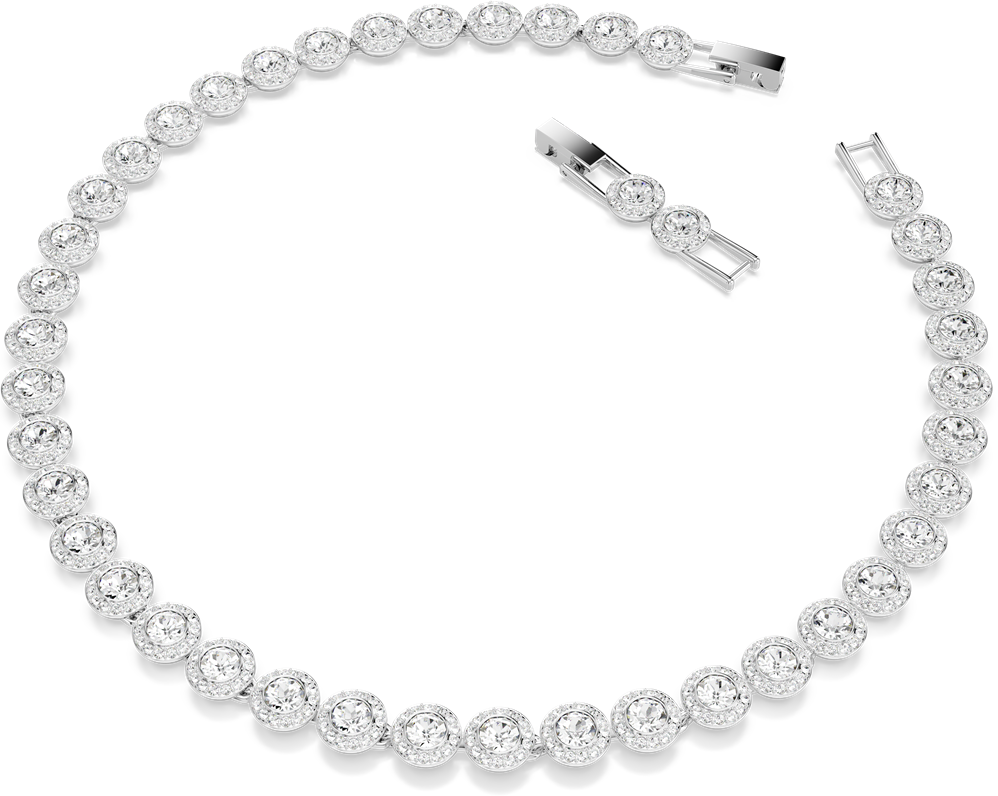 Swarovski Una Ketting met Kristal Zilver