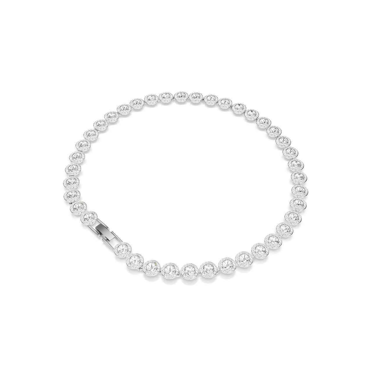 Swarovski Una Ketting met Kristal Zilver