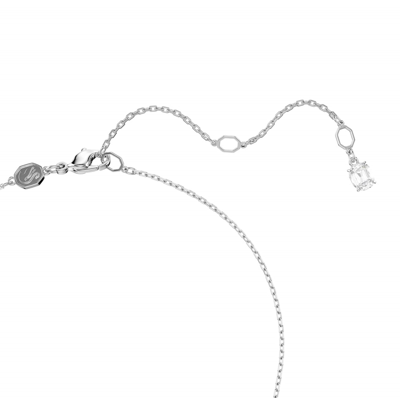 Swarovski Matrix Ketting met Kristal Zilver