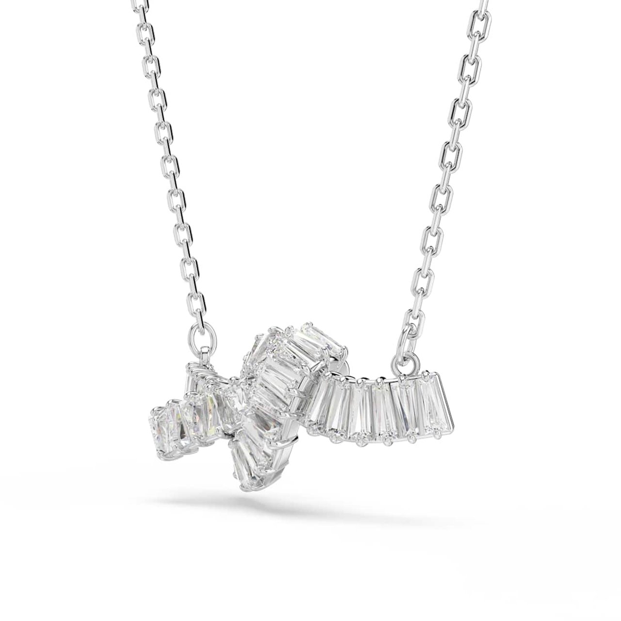 Swarovski Matrix Ketting met Kristal Zilver