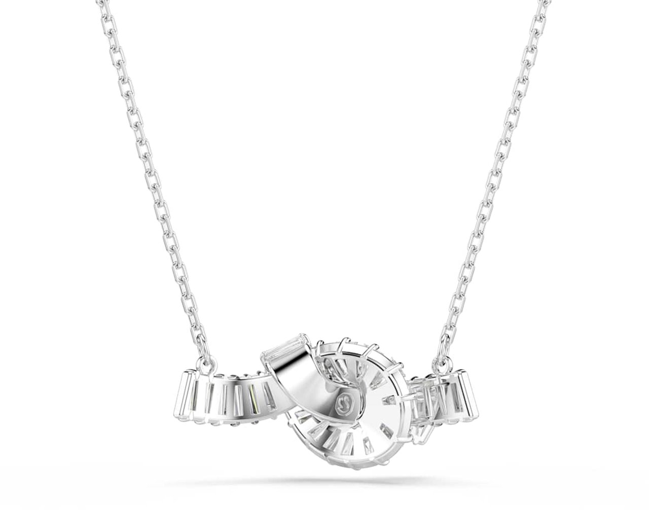 Swarovski Matrix Ketting met Kristal Zilver
