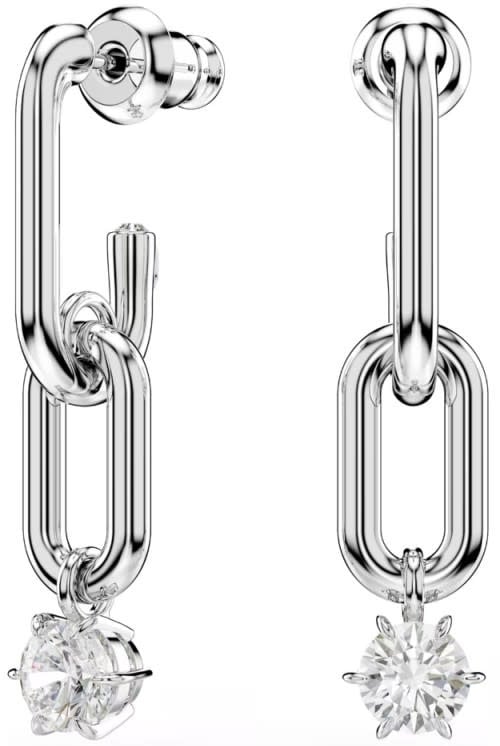 Swarovski Swarovski Oorbellen 5728584 Dextera Zilverkleurig Witte Zirkonia Divers