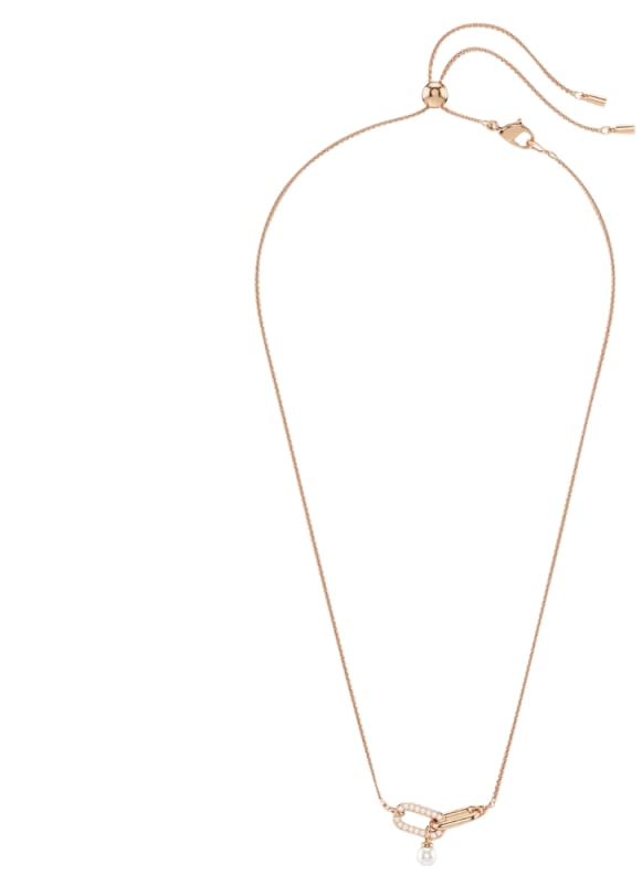 Swarovski Swarovski Collier 5728589 Constella Rosegouden Plating met Parel 38-48cm Goud