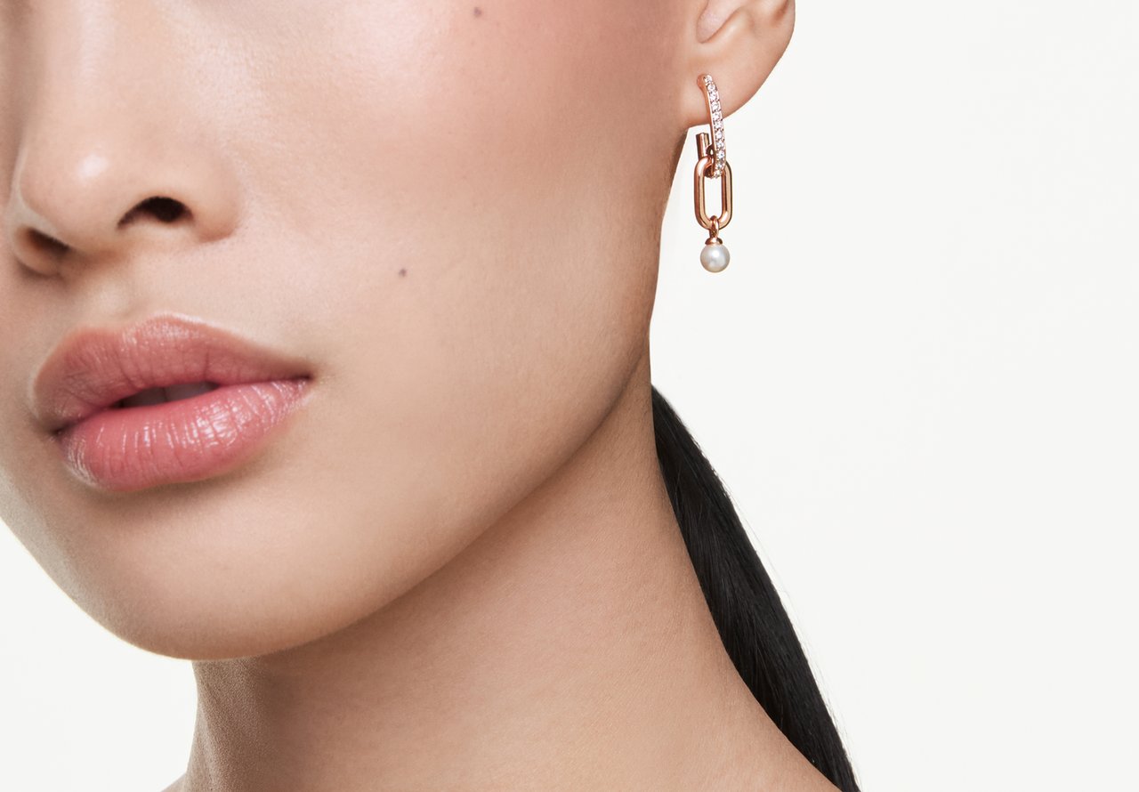 Swarovski Constella Oorbellen met Kristal Roze