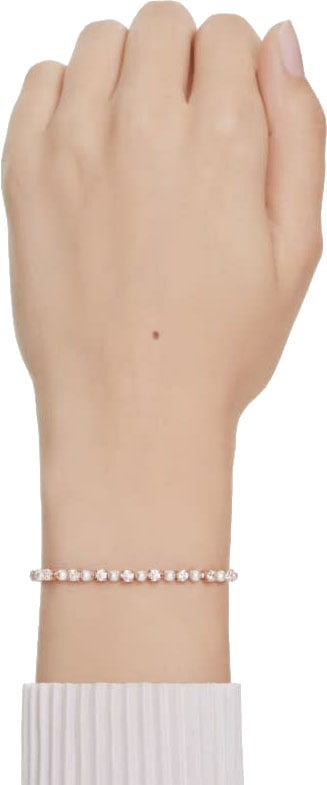 Swarovski Armband 5729506 Matrix Rosekleurig met Parel en Zirkonia Goud