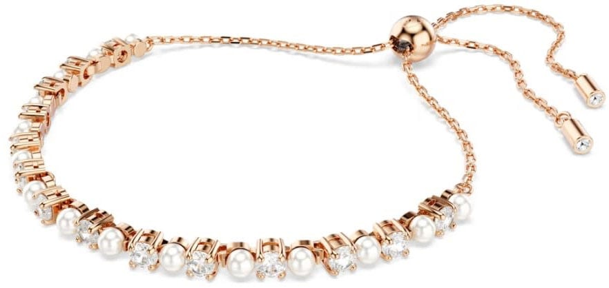 Swarovski Armband 5729506 Matrix Rosekleurig met Parel en Zirkonia Goud