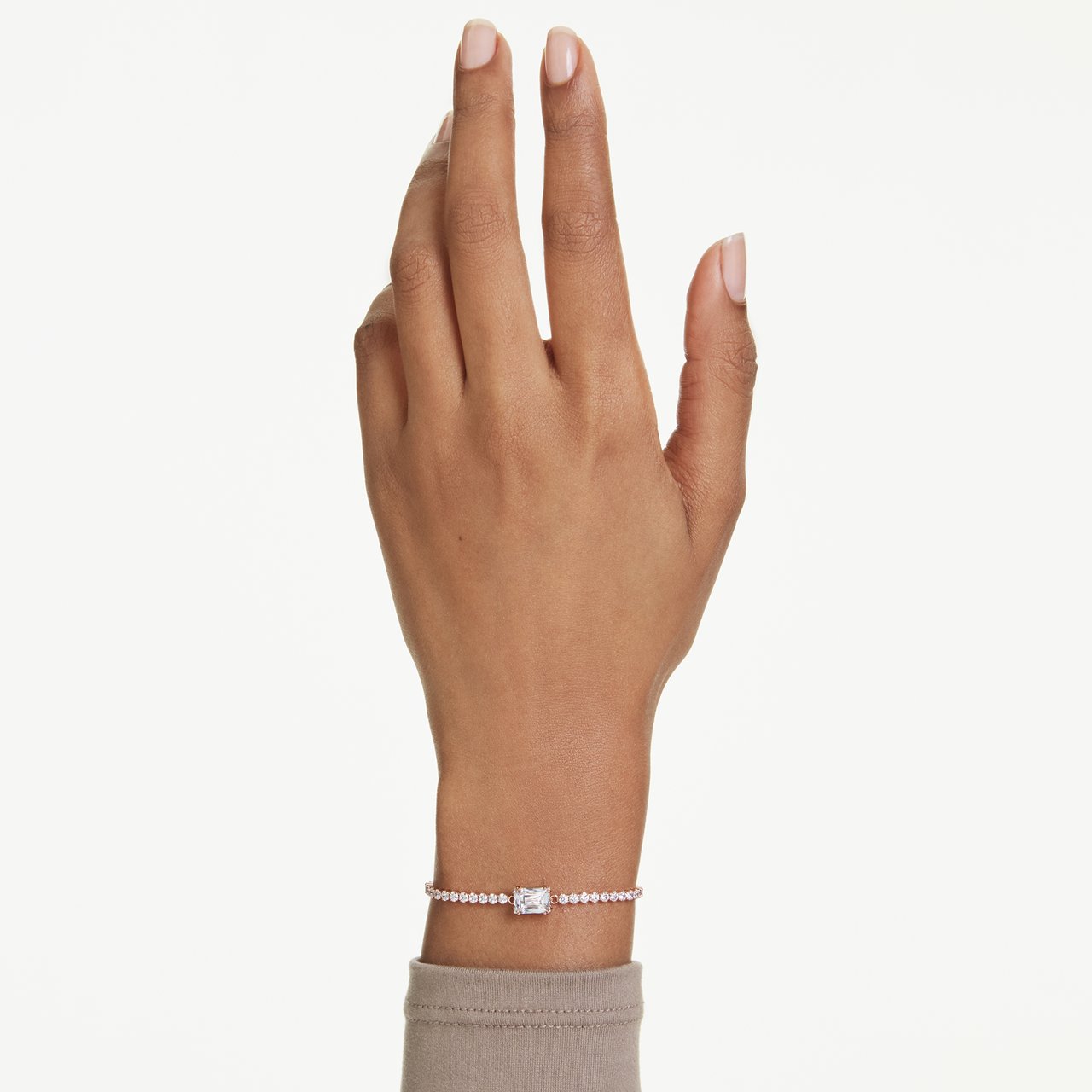 Swarovski Matrix Armband met Kristal Roze