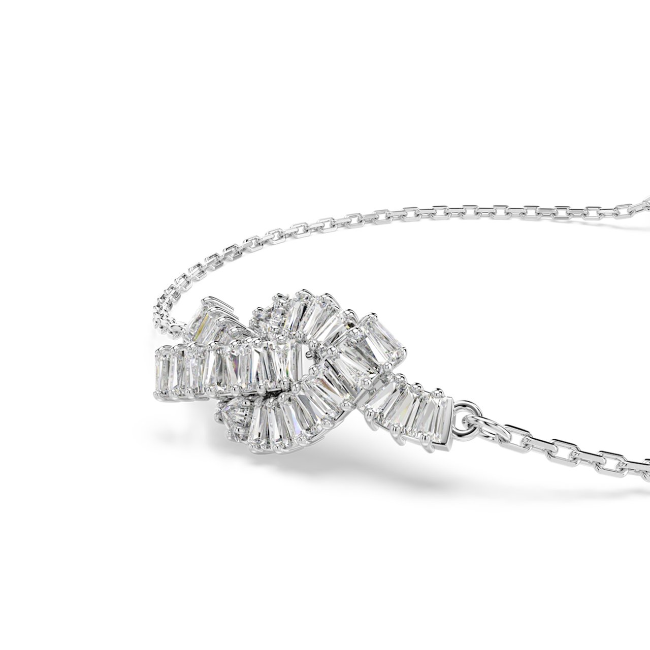 Swarovski Matrix Armband met Kristal Zilver