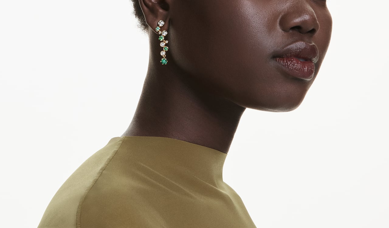 Swarovski Constella Oorbellen met Kristal Goud