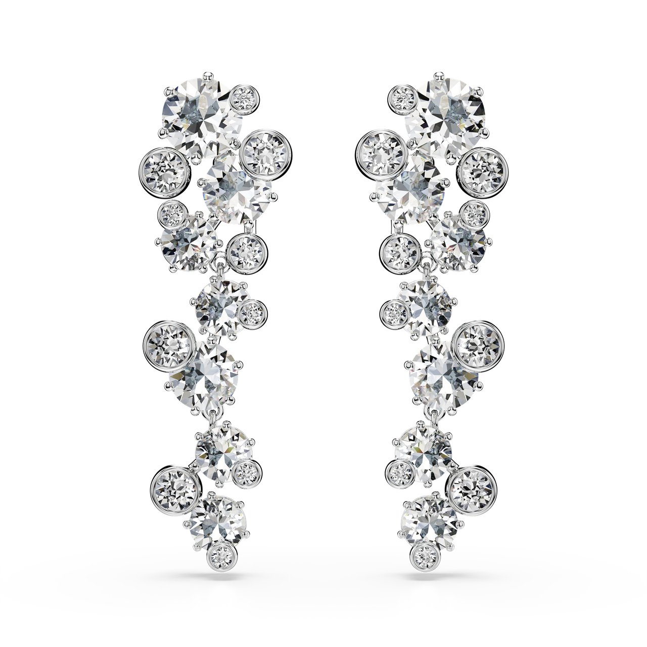 Swarovski Constella Oorbellen met Kristal Zilver
