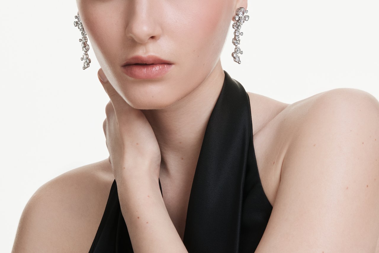 Swarovski Constella Oorbellen met Kristal Zilver